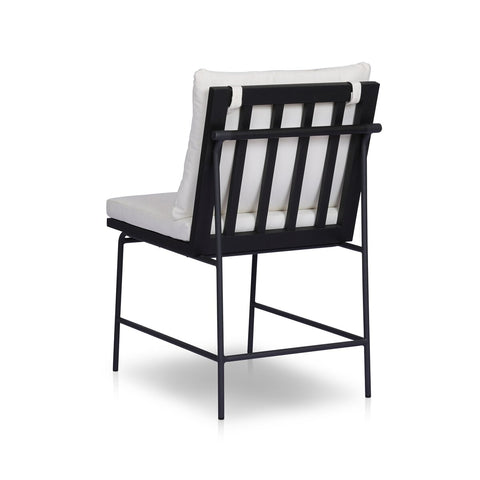Crete Outdoor Dining Arm Chair Black Teak - Arashi Salt