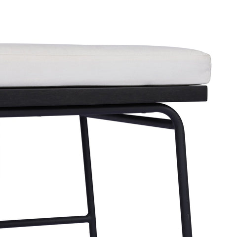 Crete Outdoor Dining Arm Chair Black Teak - Arashi Salt