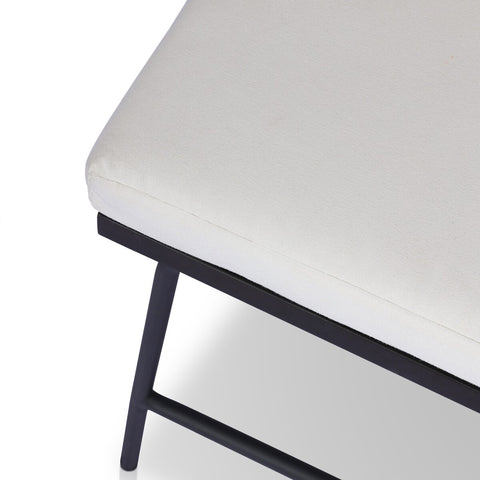 Crete Outdoor Dining Arm Chair Black Teak - Arashi Salt