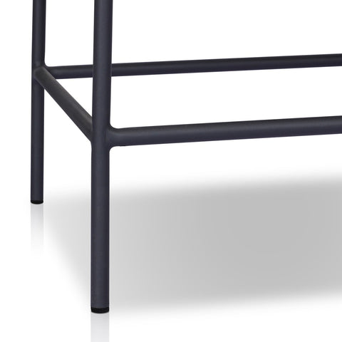 Crete Outdoor Dining Arm Chair Black Teak - Arashi Salt