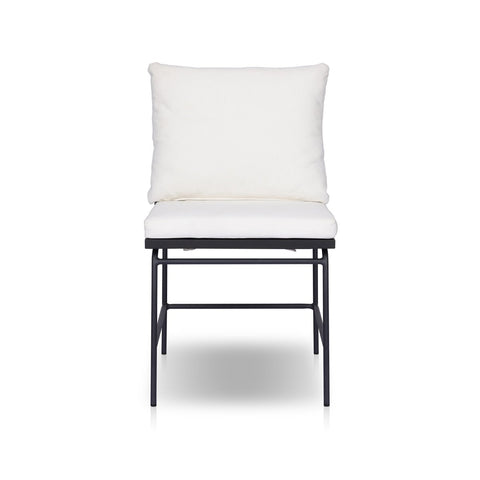 Crete Outdoor Dining Arm Chair Black Teak - Arashi Salt