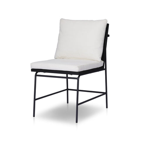 Crete Outdoor Dining Arm Chair Black Teak - Arashi Salt