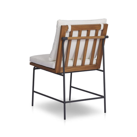 Crete Outdoor Dining Arm Chair Natural Teak - Arashi Salt
