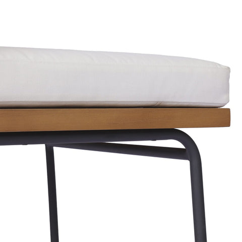 Crete Outdoor Dining Arm Chair Natural Teak - Arashi Salt