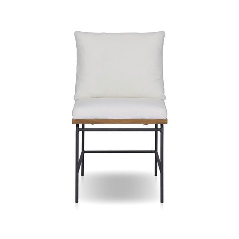 Crete Outdoor Dining Arm Chair Natural Teak - Arashi Salt