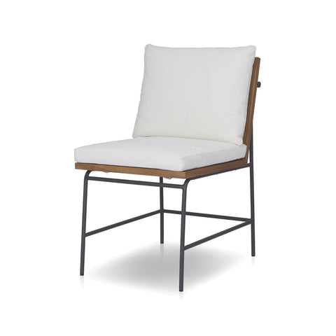 Crete Outdoor Dining Arm Chair Natural Teak - Arashi Salt