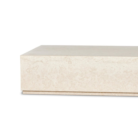 Oakland Outdoor Rectangular Coffee Table - Outdoor Cream Marble