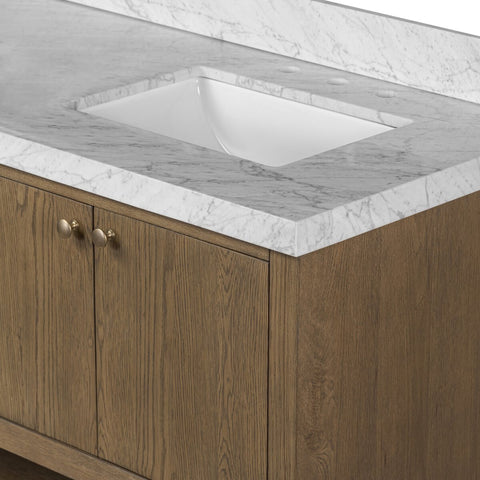 Anthem Double Vanity - Washed Natural Veneer