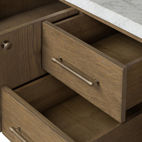 Anthem Double Vanity - Washed Natural Veneer