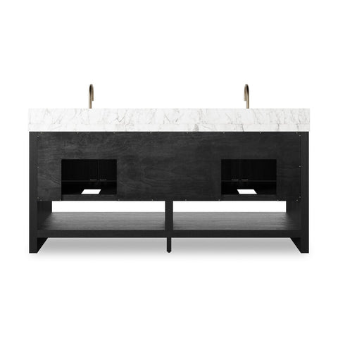 Anthem Double Vanity - Black Washed Oak Veneer