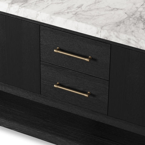 Anthem Double Vanity - Black Washed Oak Veneer