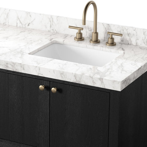 Anthem Double Vanity - Black Washed Oak Veneer