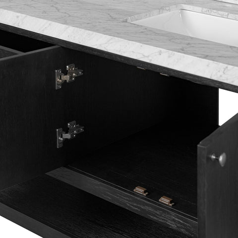Anthem Double Vanity - Black Washed Oak Veneer