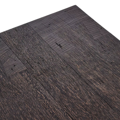 Abaso Accent Bench - 70" - Ebony Rustic Wormwood Oak