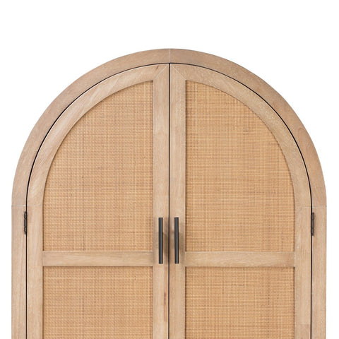 Dulane Bar Cabinet - Light Natural Parawood Veneer