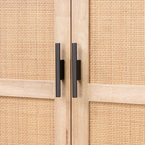 Dulane Bar Cabinet - Light Natural Parawood Veneer