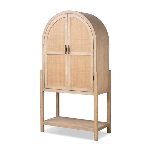 Dulane Bar Cabinet - Light Natural Parawood Veneer