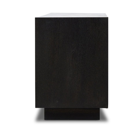 Toni Media Console - Worn Black Oak