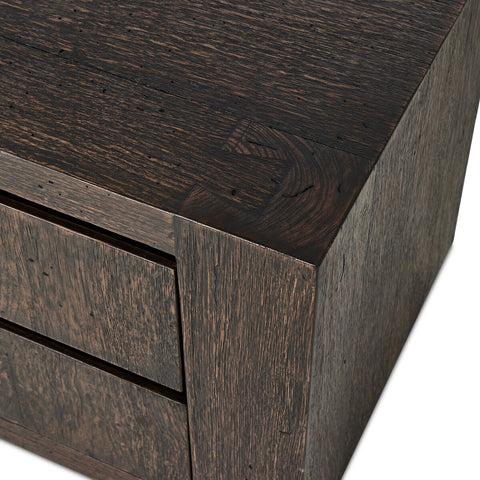 Abaso Nightstand - Black MDF