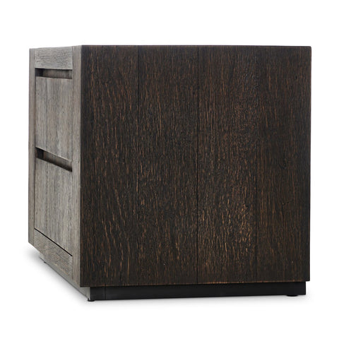 Abaso Nightstand - Black MDF