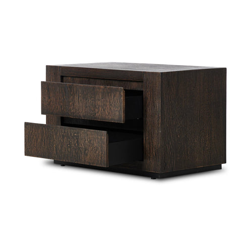 Abaso Nightstand - Black MDF