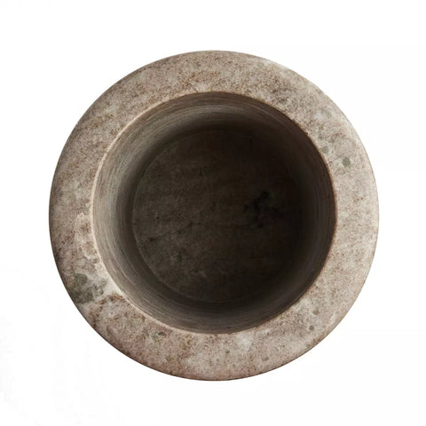 Devi Vase - Antique White Marble