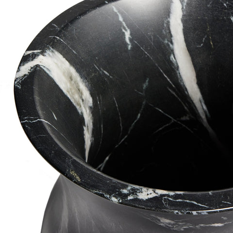 Sona Vase - Black Marble