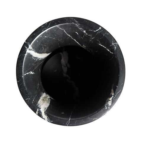 Sona Vase - Black Marble