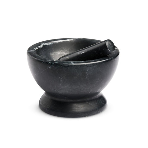 Arman Mortar and Pestle - Polished Black Marble