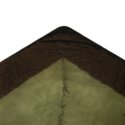 Lennie Cast Glass End Table - Moss Cast Glass