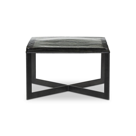 Lennie Cast Glass Bunching Table - Clear Cast Glass