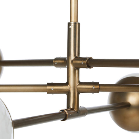 Oriana Chandelier - Aged Brass Iron