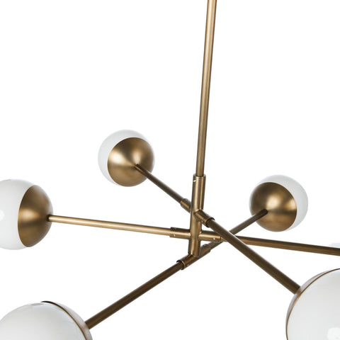 Oriana Chandelier - Aged Brass Iron