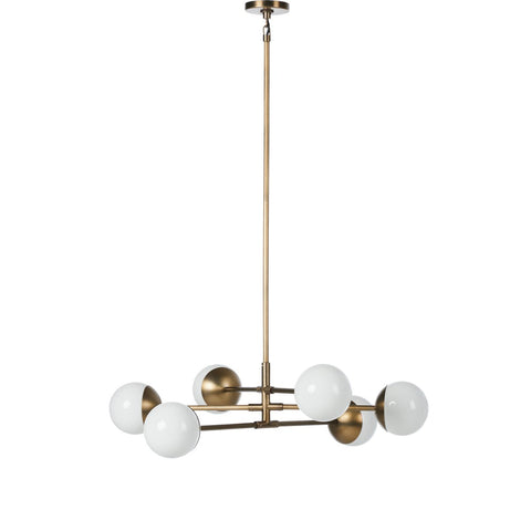 Oriana Chandelier - Aged Brass Iron
