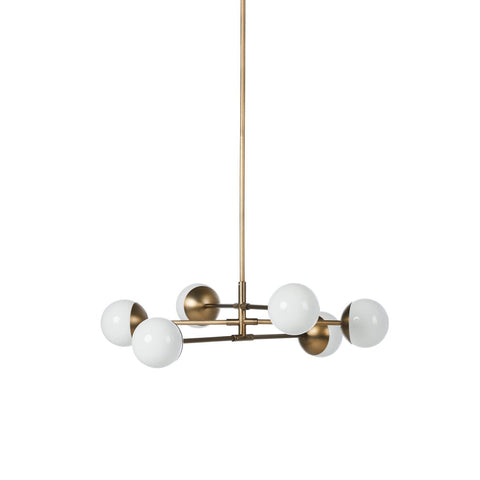 Oriana Chandelier - Aged Brass Iron