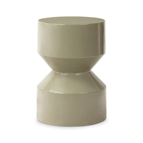 Ara End Table - Moss Lacquered Concrete