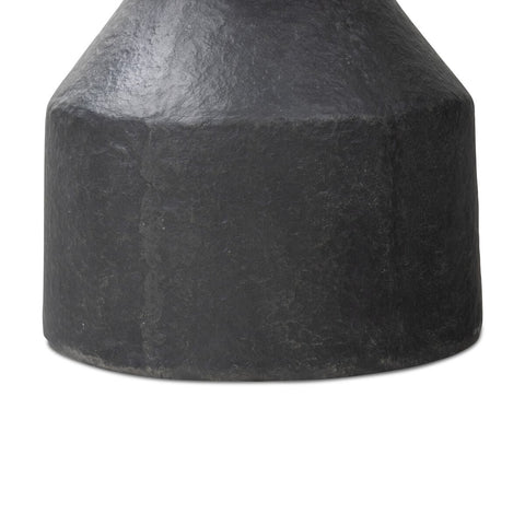 Odeon Round End Table - Distressed Graphite Concrete