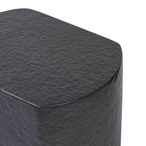 Clementine End Table - Distressed Graphite Concrete