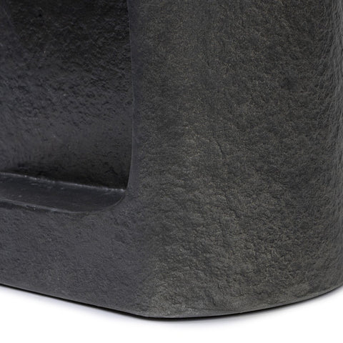 Clementine End Table - Distressed Graphite Concrete