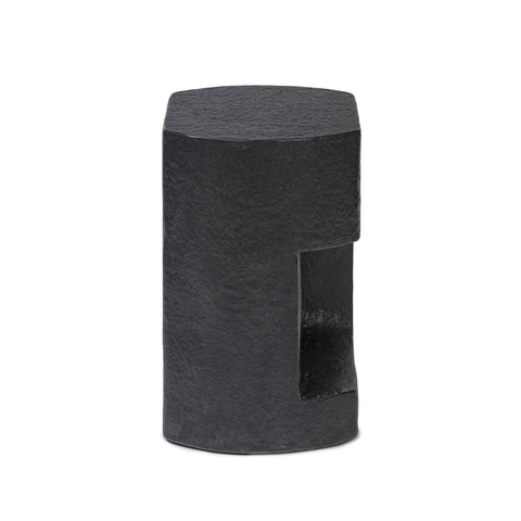 Clementine End Table - Distressed Graphite Concrete