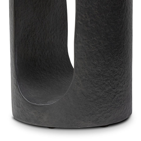 Samson End Table - Distressed Graphite Concrete