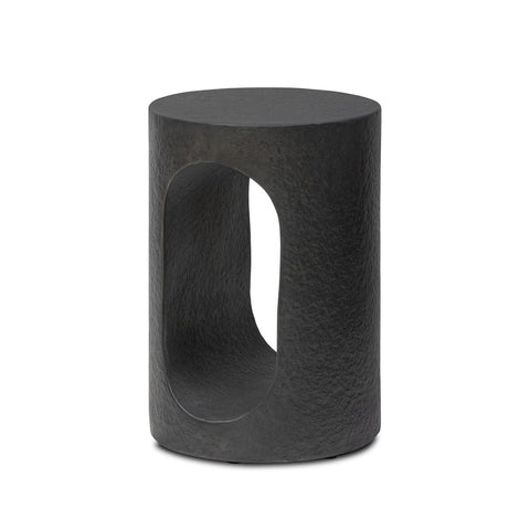 Samson End Table - Distressed Graphite Concrete