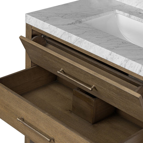 Anthem Single Vanity - Washed Natural Veneer
