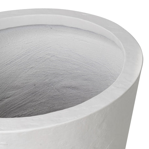 Suvi Large Planter - Textured White Concrete