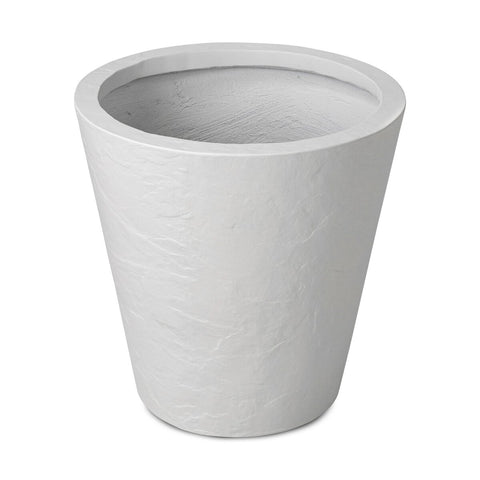 Suvi Large Planter - Textured White Concrete