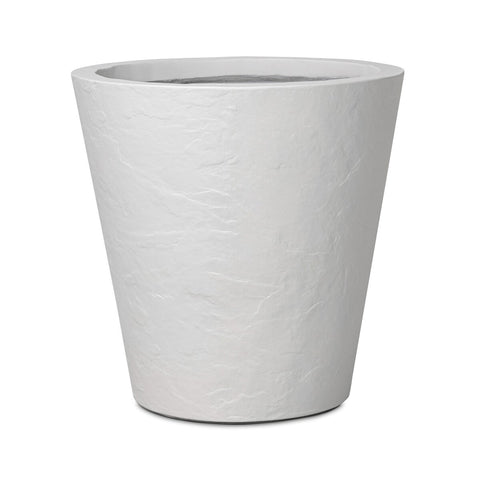 Suvi Large Planter - Textured White Concrete