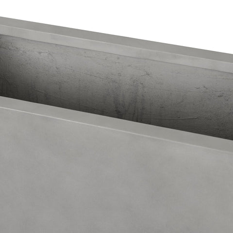 Kiro Wide Planter - Natural Grey Concrete