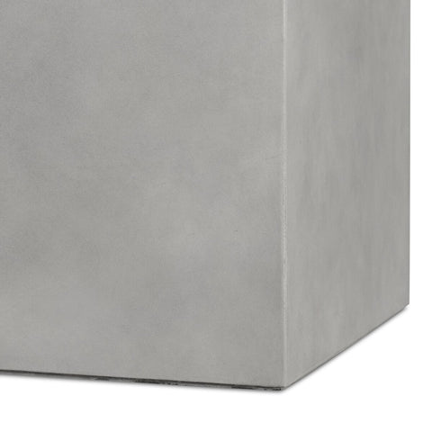 Kiro Wide Planter - Natural Grey Concrete