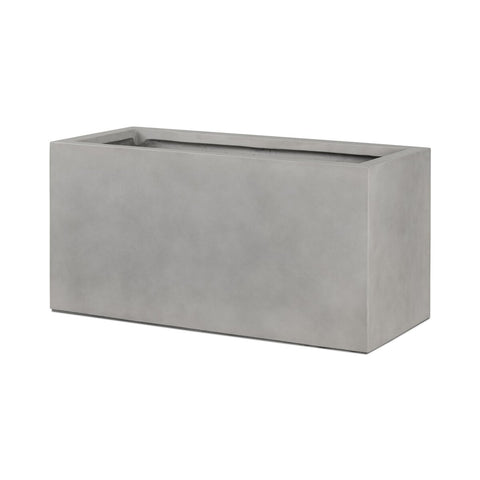 Kiro Wide Planter - Natural Grey Concrete