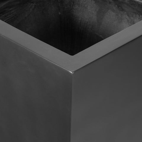 Koto Tall Planter - Black Concrete